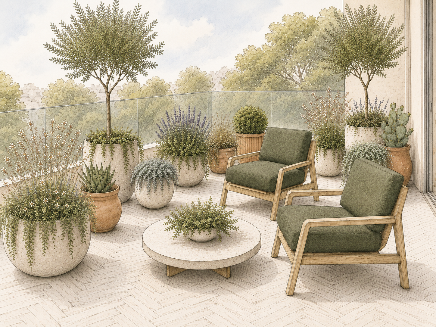 Balcony garden design Sydney